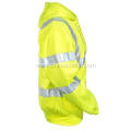 Men's High Visibility Yellow Hooded Sweatshirt